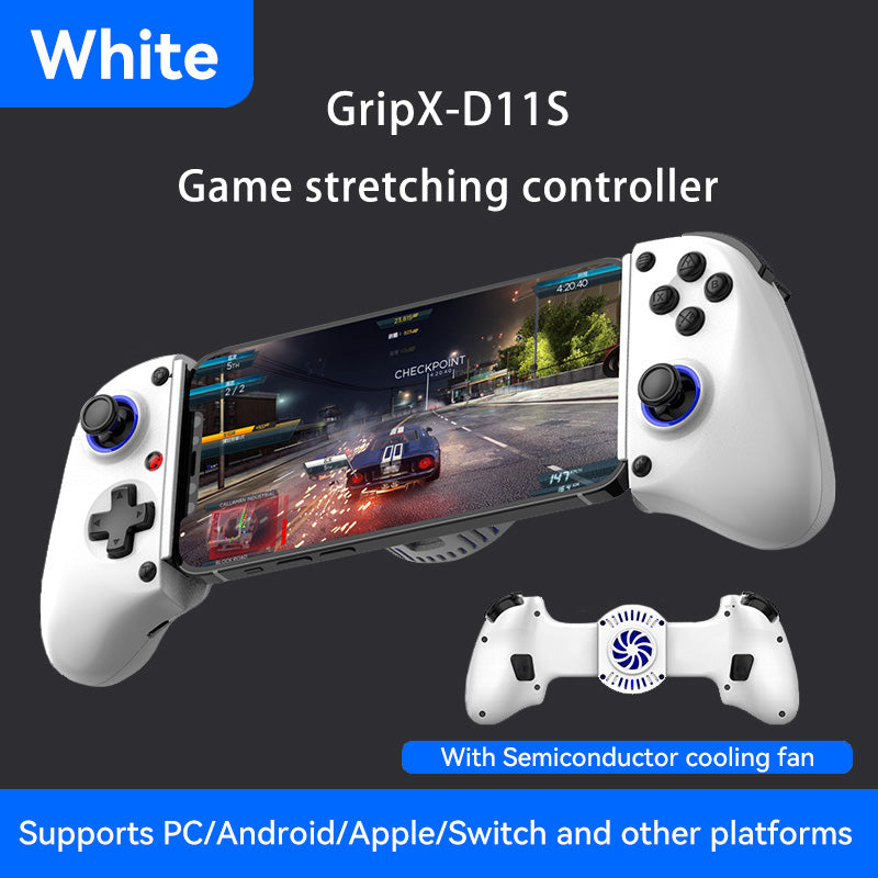 GripX D11S Bluetooth Stretchable Mobile Gaming Controller with Cooling Fan
